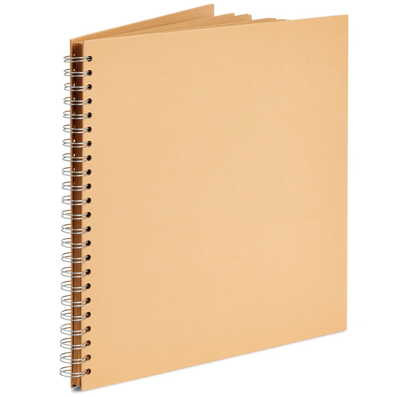 12x12 Scrapbook Album Hardcover (Blank), Kraft Paper Material Spiral Bound Sketchbook for Drawing, Writing, Arts and Crafts Projects, Home, Office, School (40 Sheets Total)